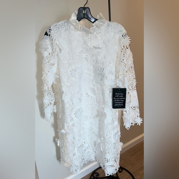 Blanc Guipure Lace Daphne Dress
TUCKERNUCK - Picture 6 of 10